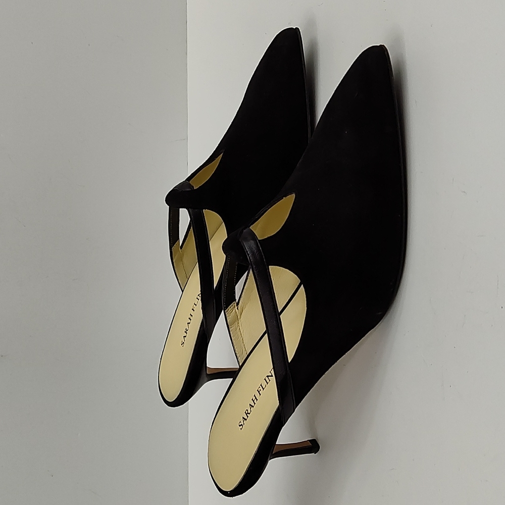 Sarah Flint Black Suede Heels